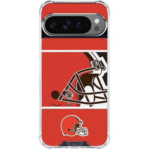 NFL Cleveland Browns Zone Block Google Pixel 10 Pro XL Clear Case